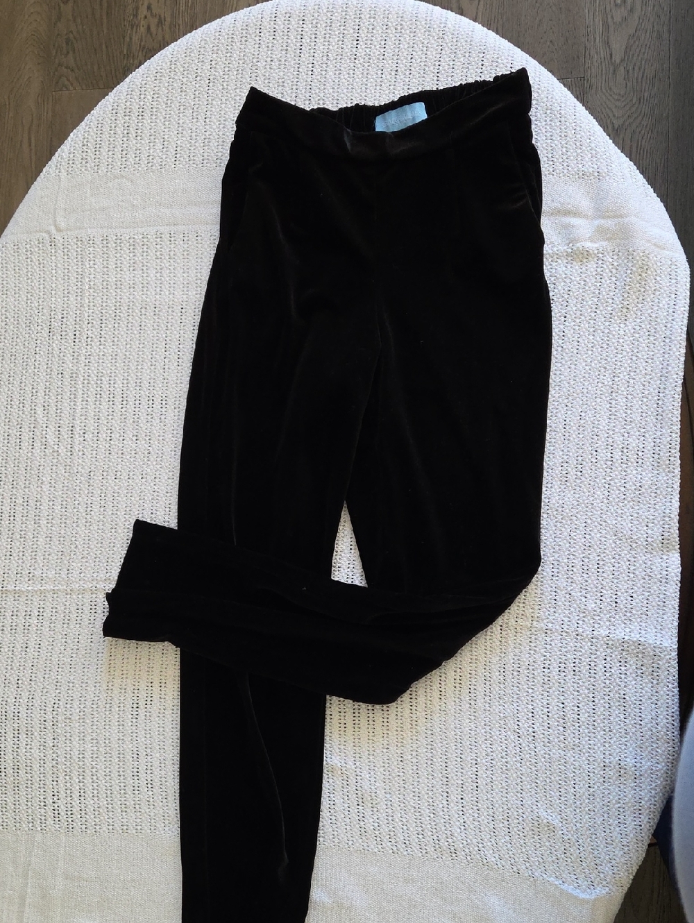 Draper James Black Velvet Waistband Leggings